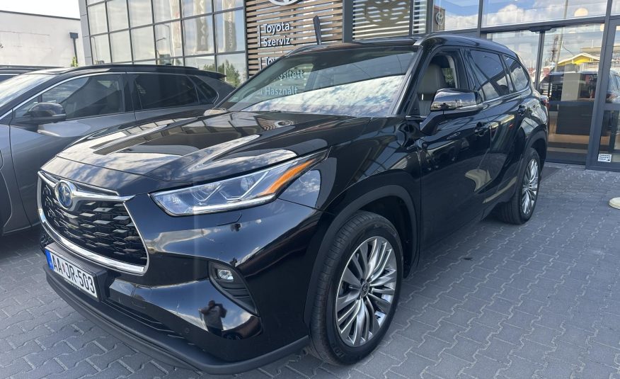TOYOTA HIGHLANDER 2.5 Hybrid Prestige Tech CVT 2022 év végi gyártás. hibátlan állapotban